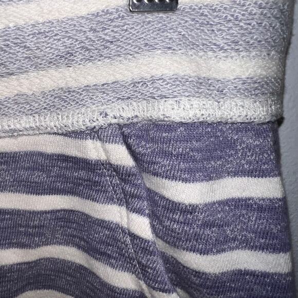 Mossimo Women’s sz L Striped Knit Hidden Drawstring Waist Pocketed Stretch Short - Picture 3 of 7